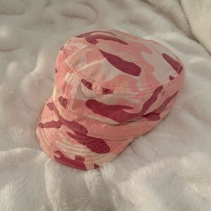Pink Camouflage Y2K Cap